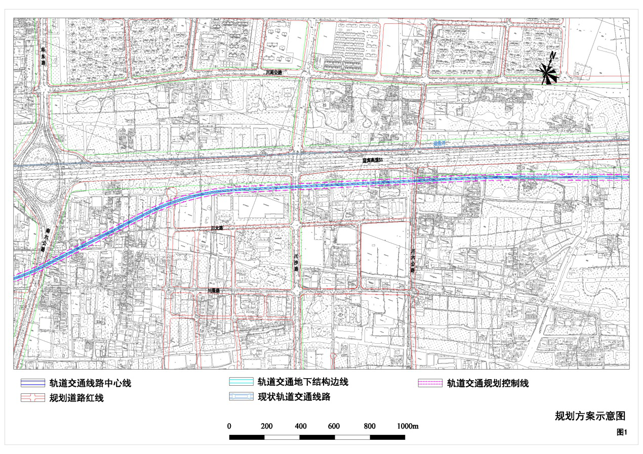 上海市轨道交通机场联络线南六公路川南奉公路段选线专项规划局部调整