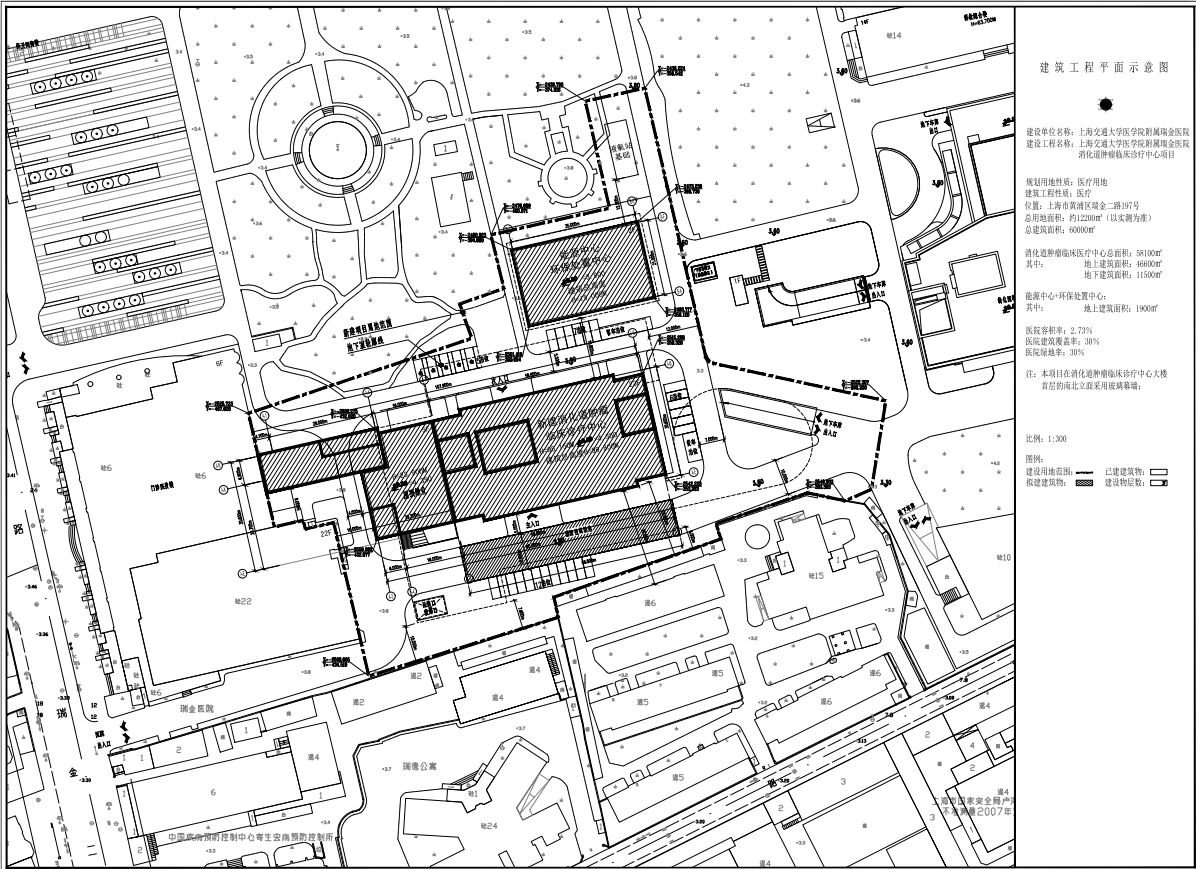 关于上海交通大学医学院附属瑞金医院消化道肿瘤临床诊疗中心项目规划