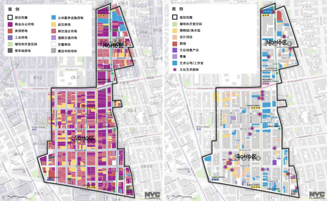 街区内的混合功能分布和文化艺术设施分布.png