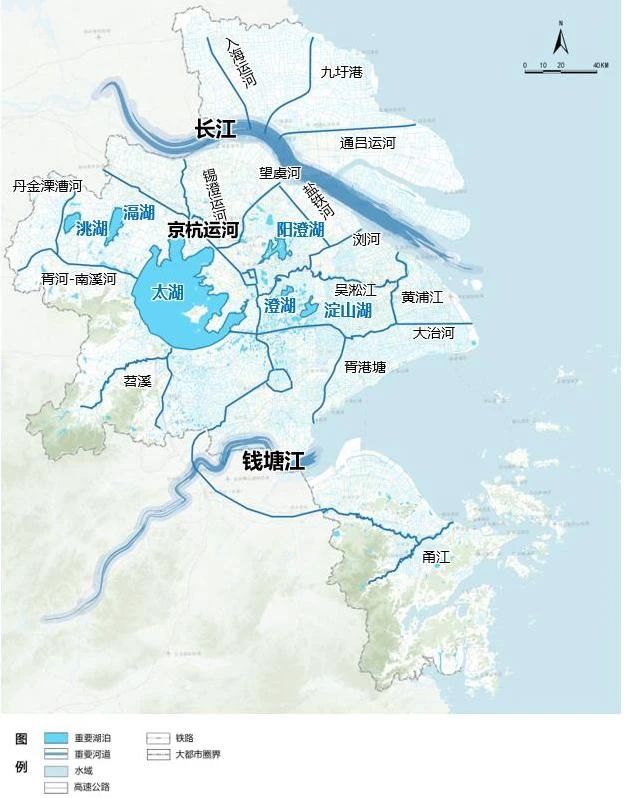 上海主要河道地图图片