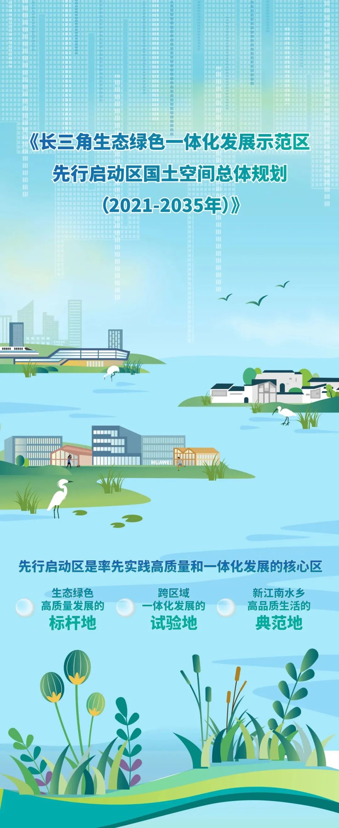 《长三角生态绿色一体化发展示范区先行启动区国土空间总体规划(2021-2035年)》近日获得联合批复_上海市规划和自然资源局